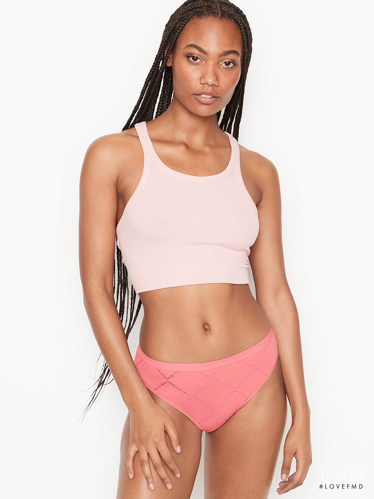 Ange-Marie Moutambou featured in  the Victoria\'s Secret catalogue for Winter 2020