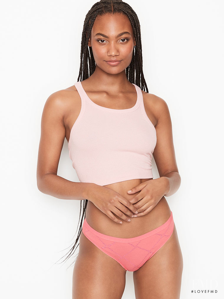 Ange-Marie Moutambou featured in  the Victoria\'s Secret catalogue for Winter 2020