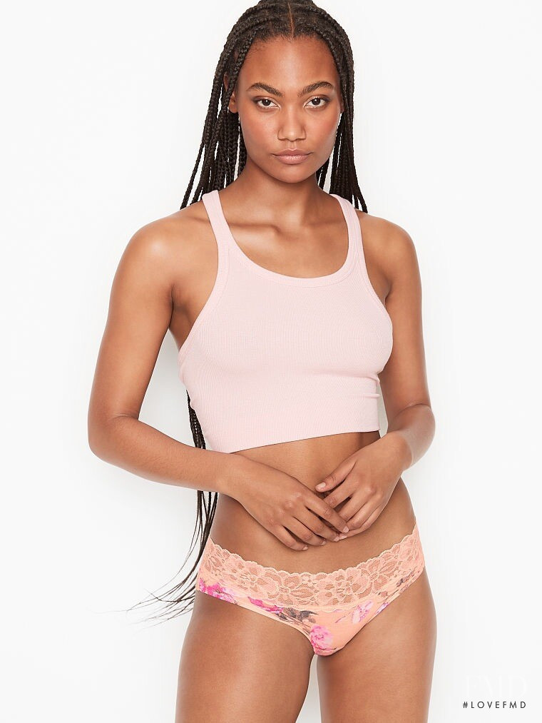Ange-Marie Moutambou featured in  the Victoria\'s Secret catalogue for Winter 2020