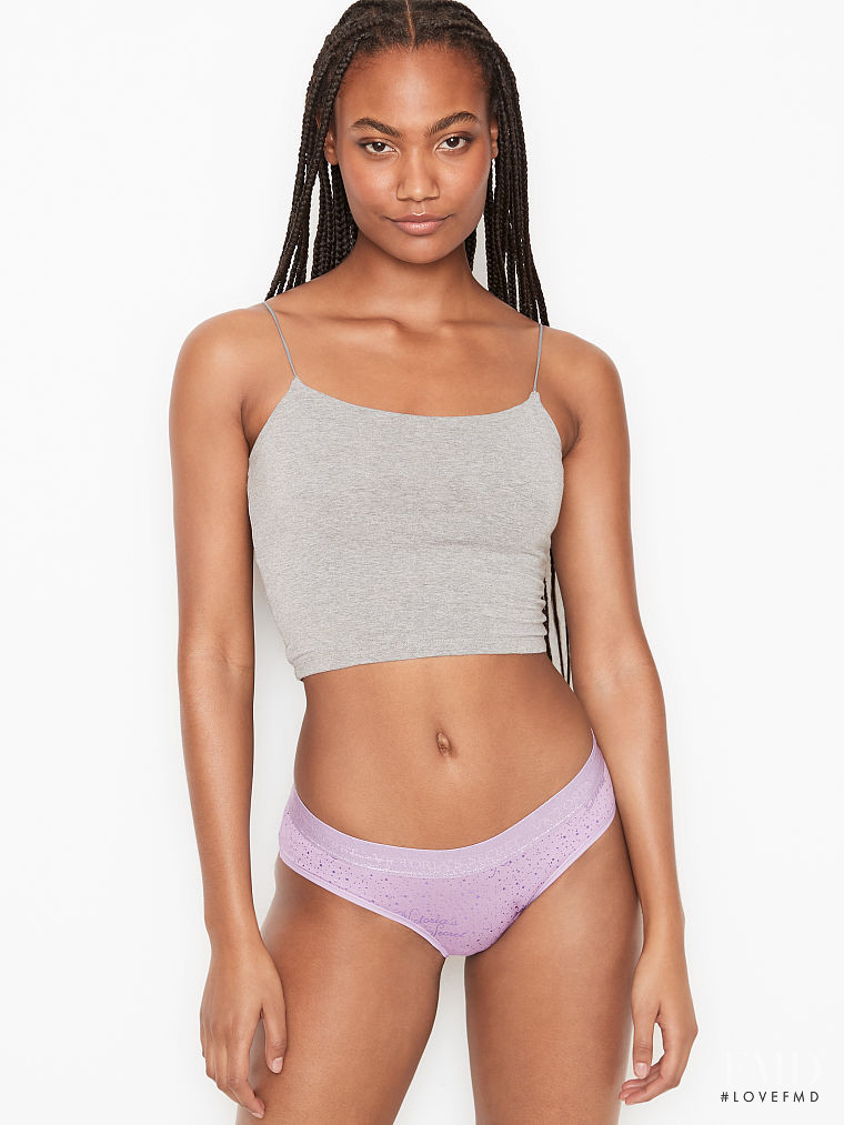 Ange-Marie Moutambou featured in  the Victoria\'s Secret catalogue for Winter 2020