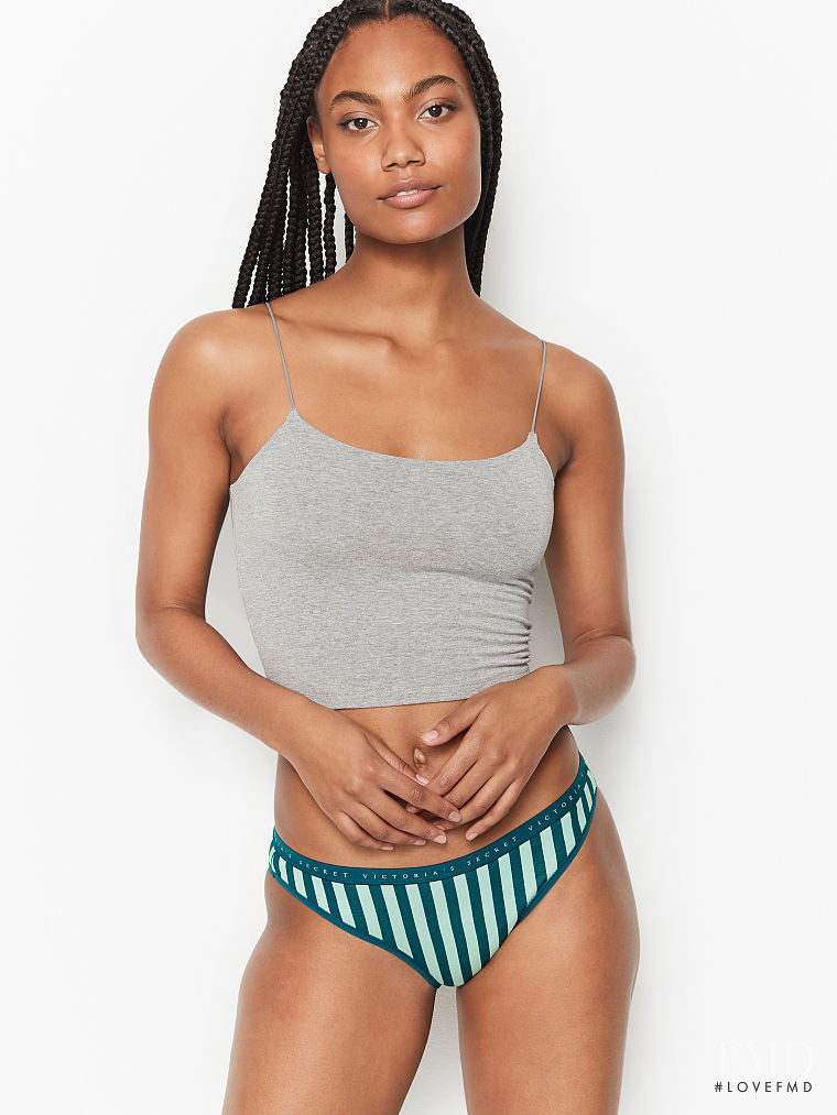 Ange-Marie Moutambou featured in  the Victoria\'s Secret catalogue for Winter 2020