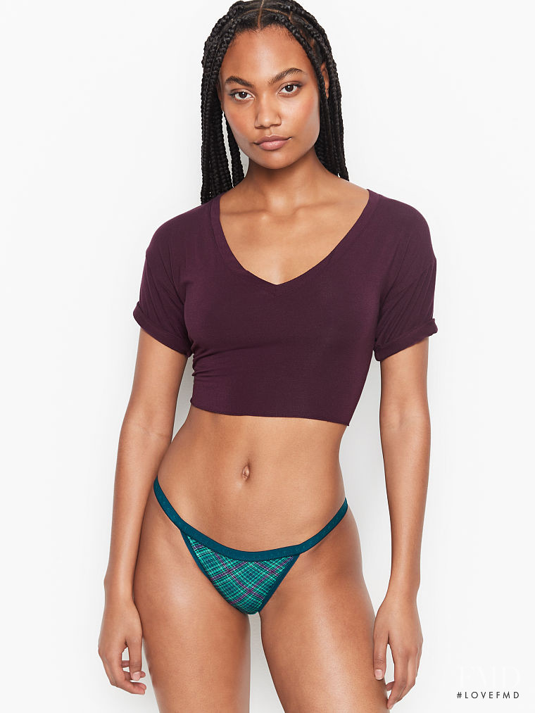 Ange-Marie Moutambou featured in  the Victoria\'s Secret catalogue for Winter 2020