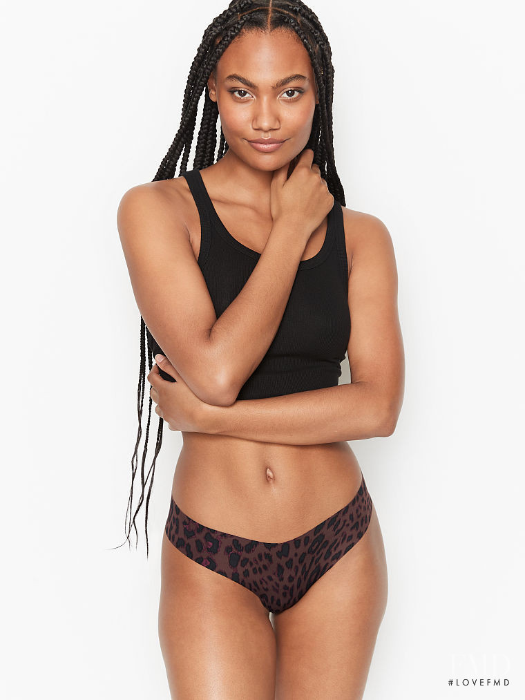 Ange-Marie Moutambou featured in  the Victoria\'s Secret catalogue for Winter 2020