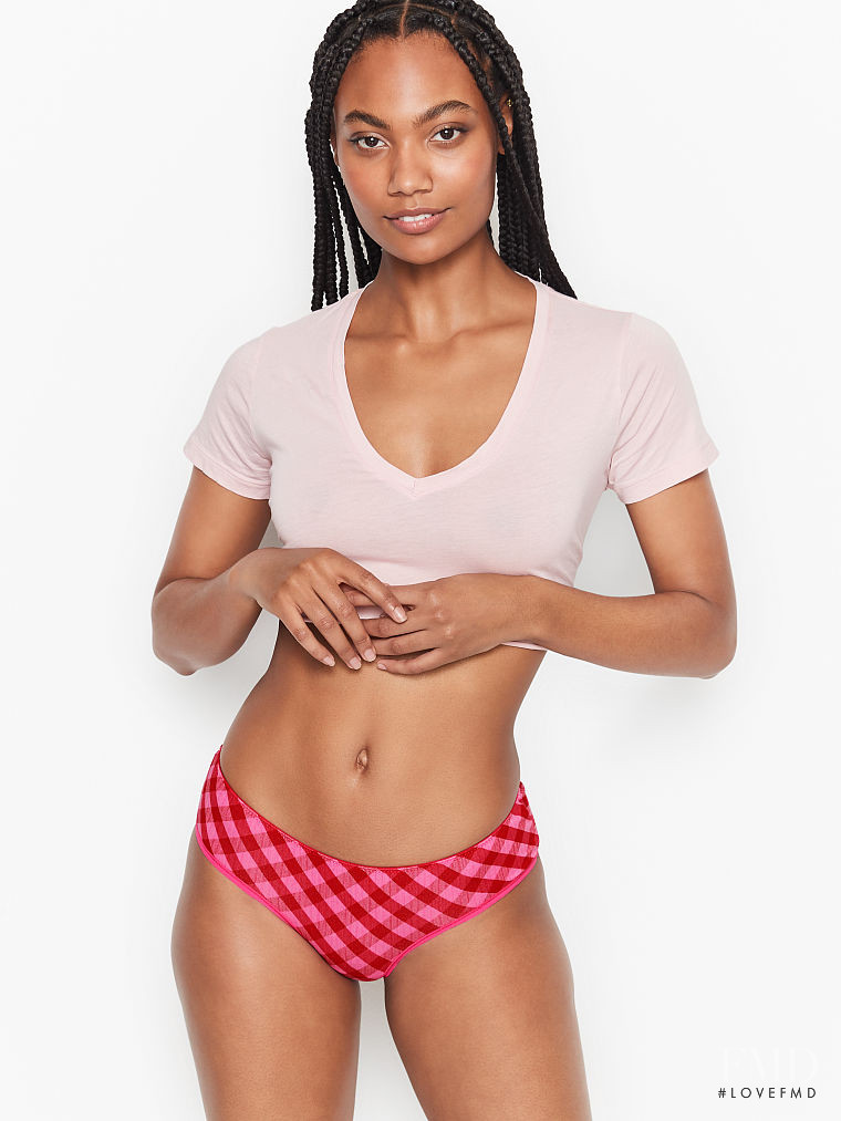 Ange-Marie Moutambou featured in  the Victoria\'s Secret catalogue for Winter 2020