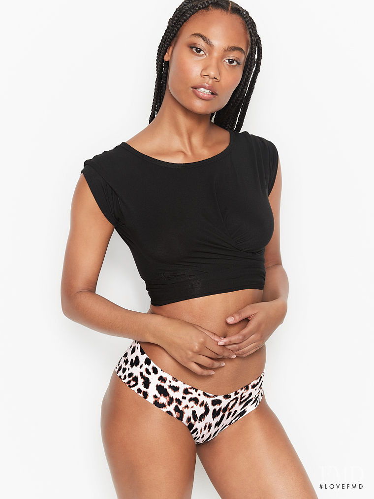 Ange-Marie Moutambou featured in  the Victoria\'s Secret catalogue for Winter 2020