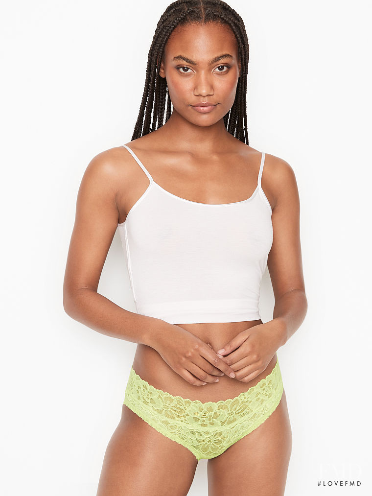 Ange-Marie Moutambou featured in  the Victoria\'s Secret catalogue for Winter 2020