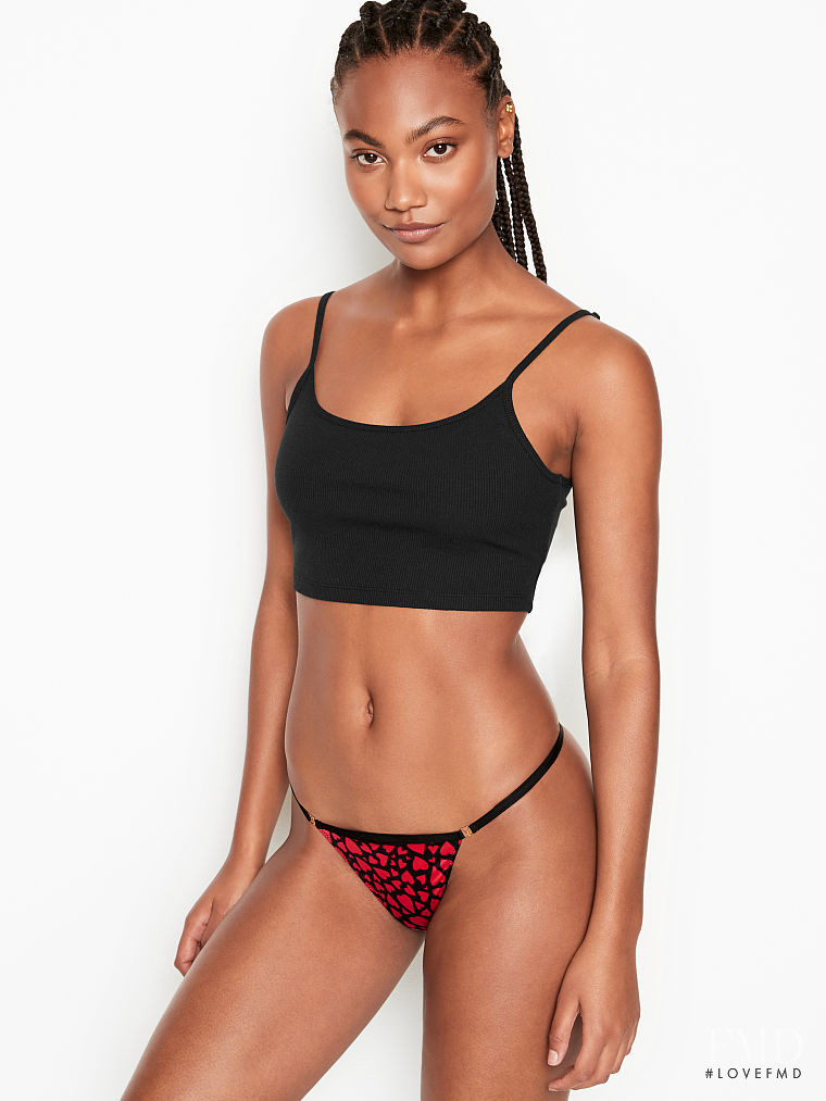 Ange-Marie Moutambou featured in  the Victoria\'s Secret catalogue for Spring/Summer 2021