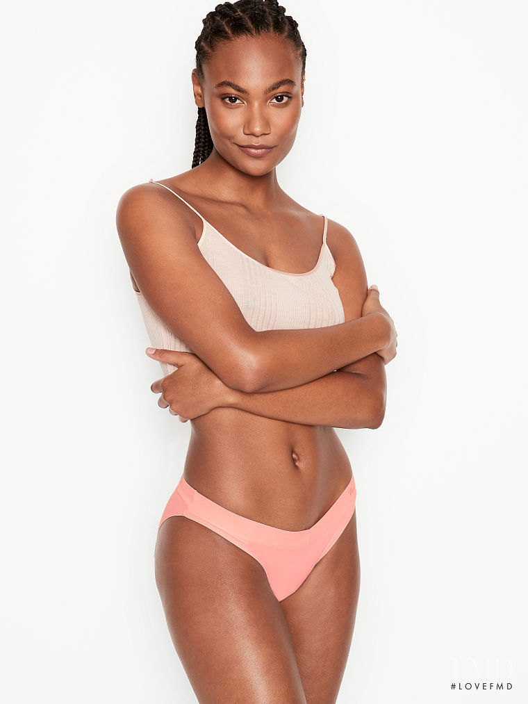 Ange-Marie Moutambou featured in  the Victoria\'s Secret catalogue for Spring/Summer 2021