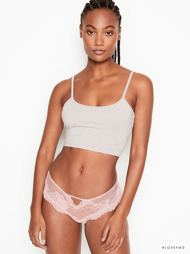 Ange-Marie Moutambou featured in  the Victoria\'s Secret catalogue for Spring/Summer 2021