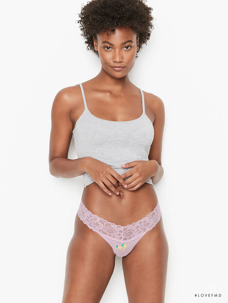 Ange-Marie Moutambou featured in  the Victoria\'s Secret catalogue for Spring/Summer 2021