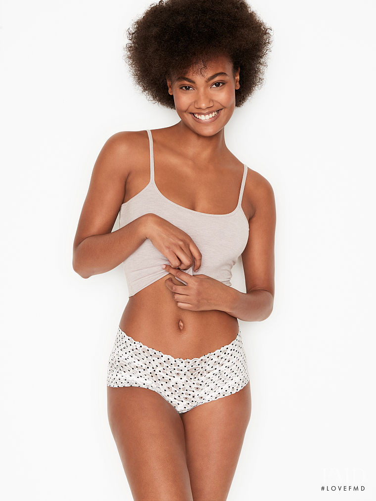 Ange-Marie Moutambou featured in  the Victoria\'s Secret catalogue for Spring/Summer 2021