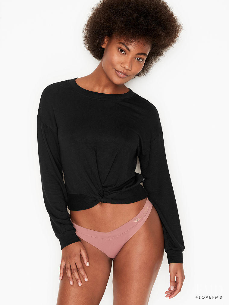 Ange-Marie Moutambou featured in  the Victoria\'s Secret catalogue for Spring/Summer 2021