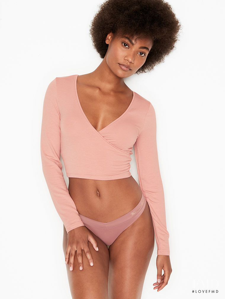 Ange-Marie Moutambou featured in  the Victoria\'s Secret catalogue for Spring/Summer 2021