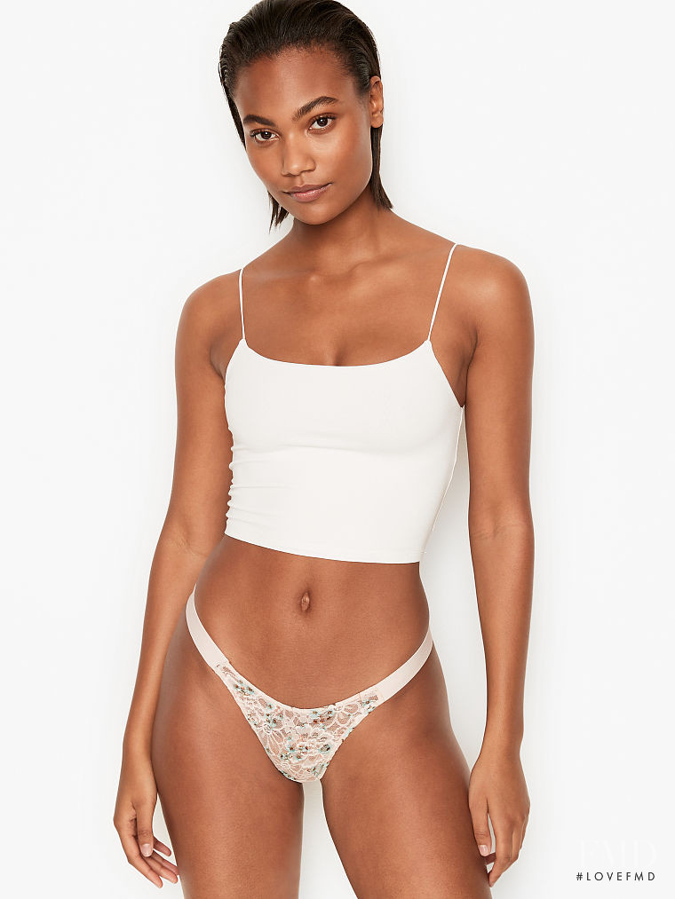 Ange-Marie Moutambou featured in  the Victoria\'s Secret catalogue for Spring/Summer 2021