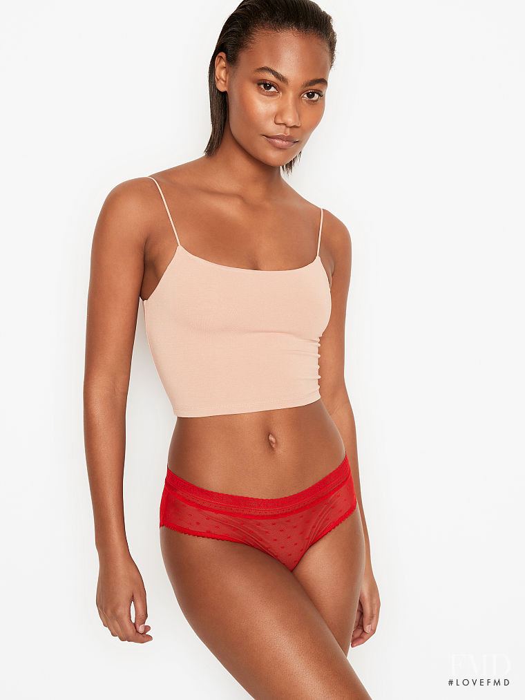 Ange-Marie Moutambou featured in  the Victoria\'s Secret catalogue for Spring/Summer 2021