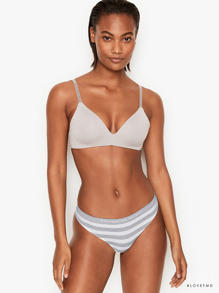 Ange-Marie Moutambou featured in  the Victoria\'s Secret catalogue for Spring/Summer 2021