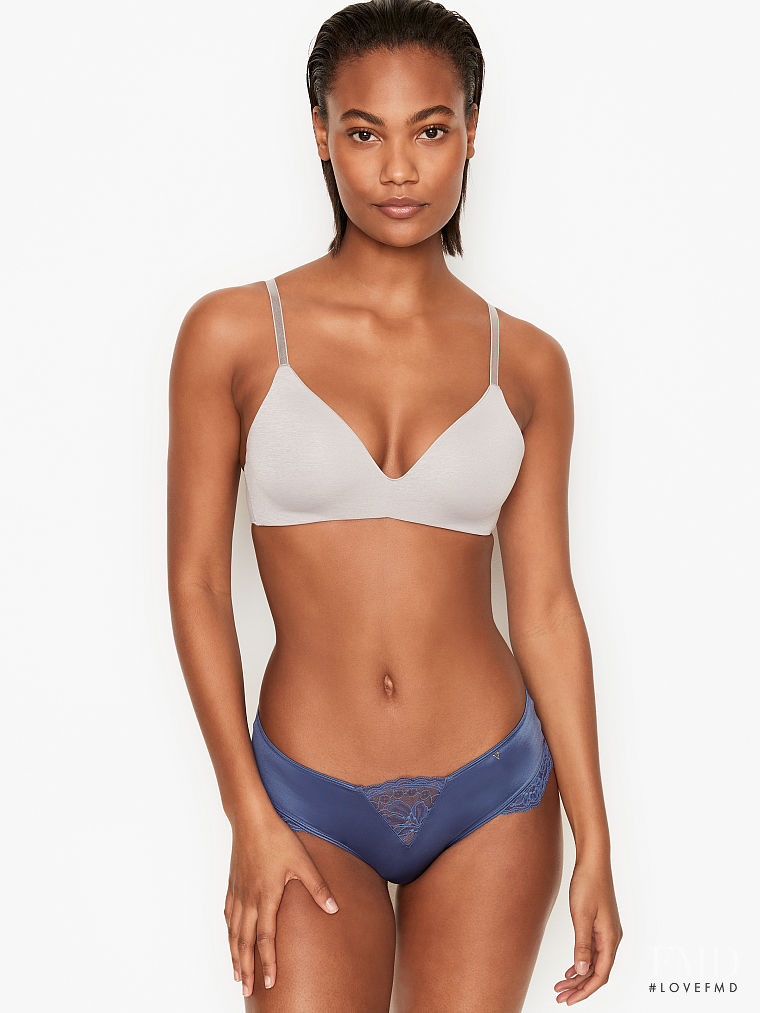 Ange-Marie Moutambou featured in  the Victoria\'s Secret catalogue for Spring/Summer 2021