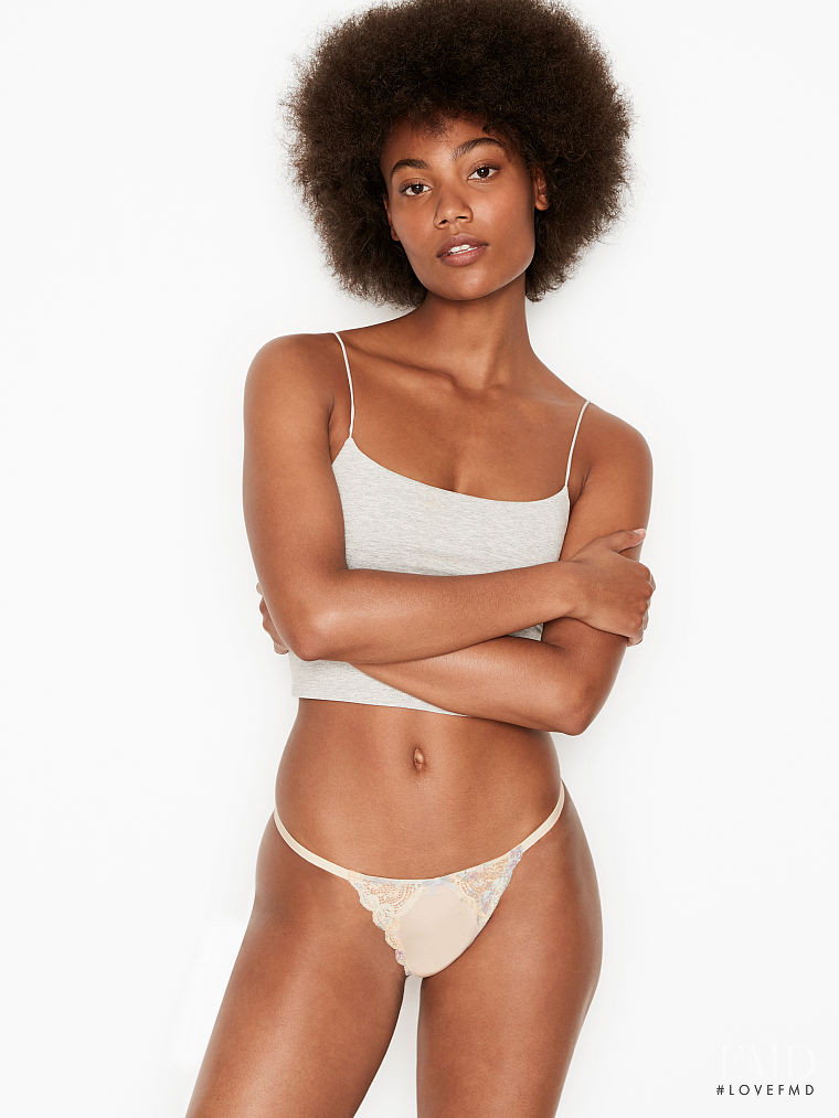 Ange-Marie Moutambou featured in  the Victoria\'s Secret catalogue for Spring/Summer 2021