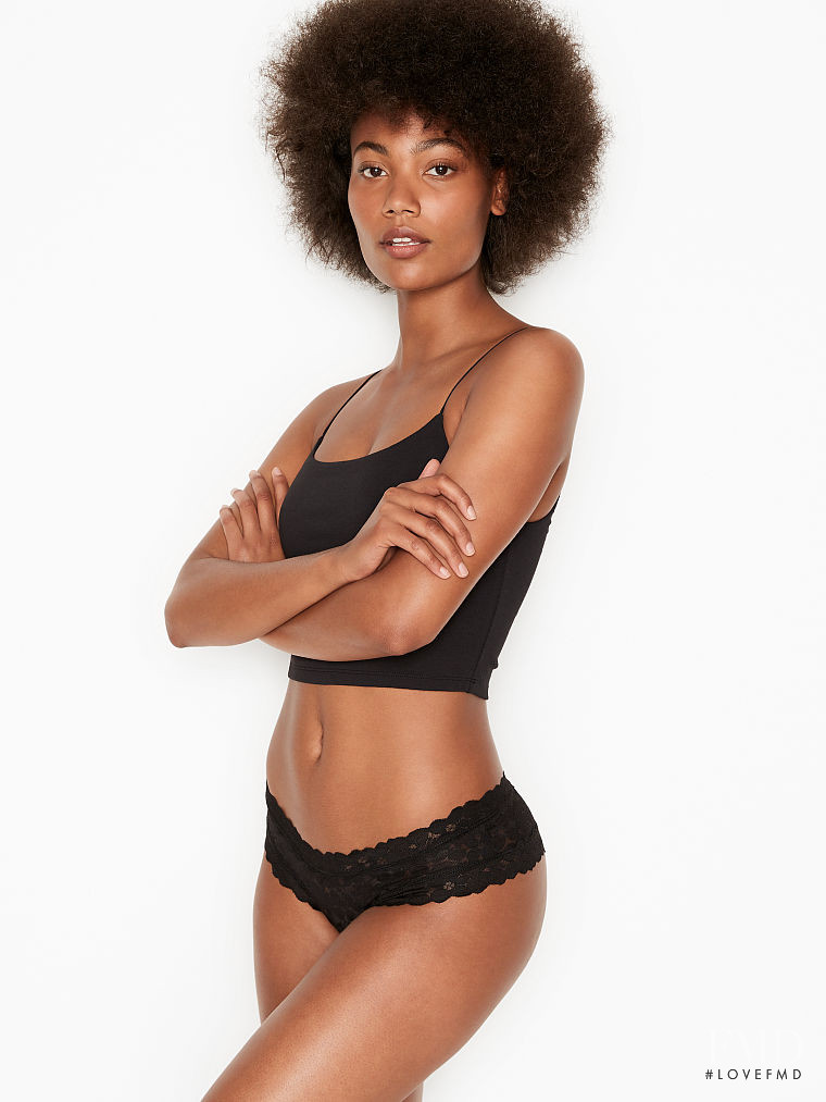 Ange-Marie Moutambou featured in  the Victoria\'s Secret catalogue for Spring/Summer 2021