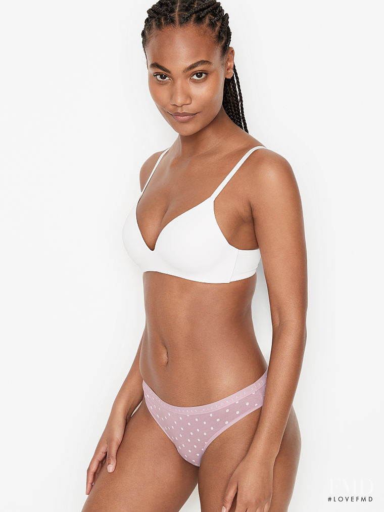 Ange-Marie Moutambou featured in  the Victoria\'s Secret catalogue for Spring/Summer 2021