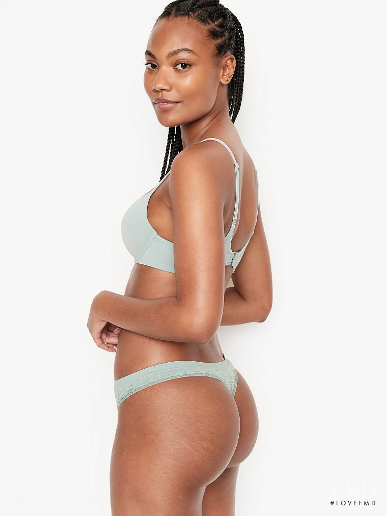 Ange-Marie Moutambou featured in  the Victoria\'s Secret catalogue for Spring/Summer 2021