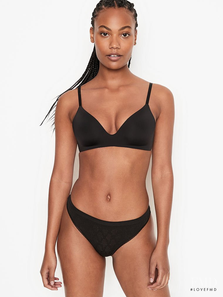 Ange-Marie Moutambou featured in  the Victoria\'s Secret catalogue for Spring/Summer 2021