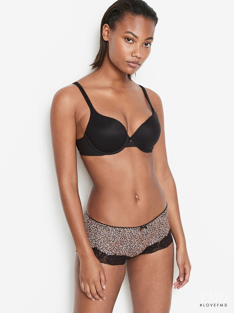 Ange-Marie Moutambou featured in  the Victoria\'s Secret catalogue for Spring/Summer 2021