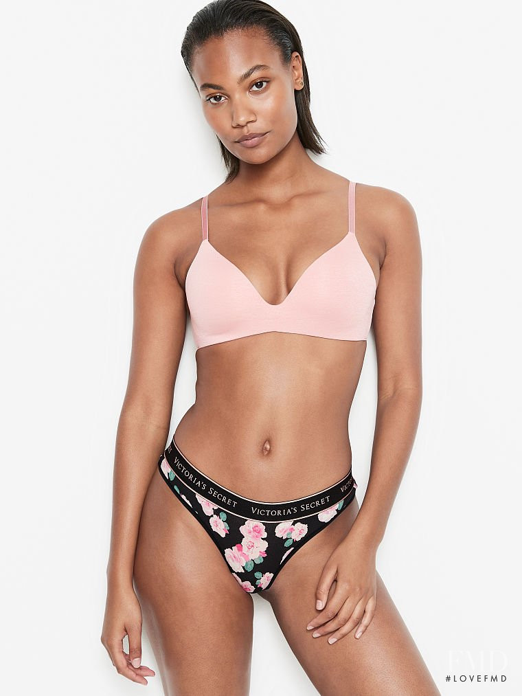 Ange-Marie Moutambou featured in  the Victoria\'s Secret catalogue for Spring/Summer 2021