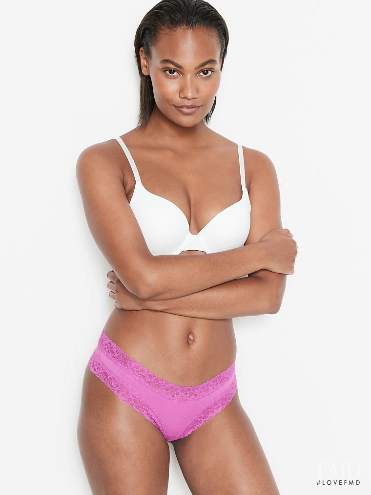 Ange-Marie Moutambou featured in  the Victoria\'s Secret catalogue for Spring/Summer 2021