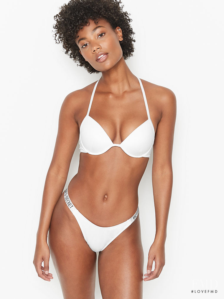 Ange-Marie Moutambou featured in  the Victoria\'s Secret Swim catalogue for Spring/Summer 2021