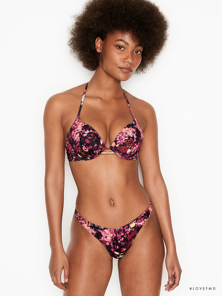 Ange-Marie Moutambou featured in  the Victoria\'s Secret Swim catalogue for Spring/Summer 2021