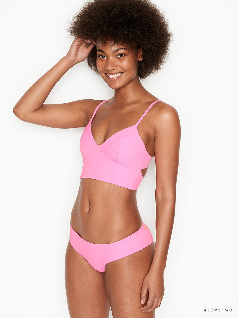 Ange-Marie Moutambou featured in  the Victoria\'s Secret Swim catalogue for Spring/Summer 2021