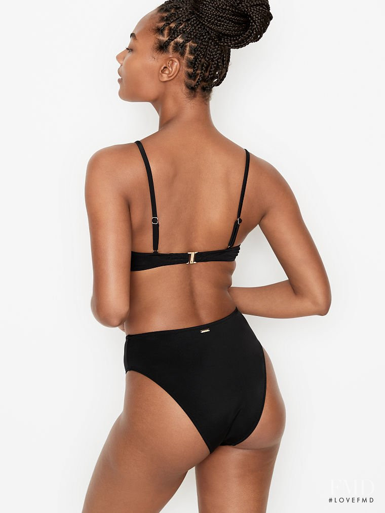 Ange-Marie Moutambou featured in  the Victoria\'s Secret Swim catalogue for Spring/Summer 2021