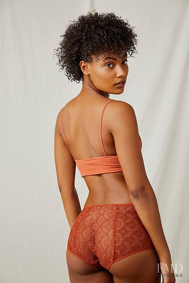 Ange-Marie Moutambou featured in  the Free People catalogue for Spring/Summer 2021