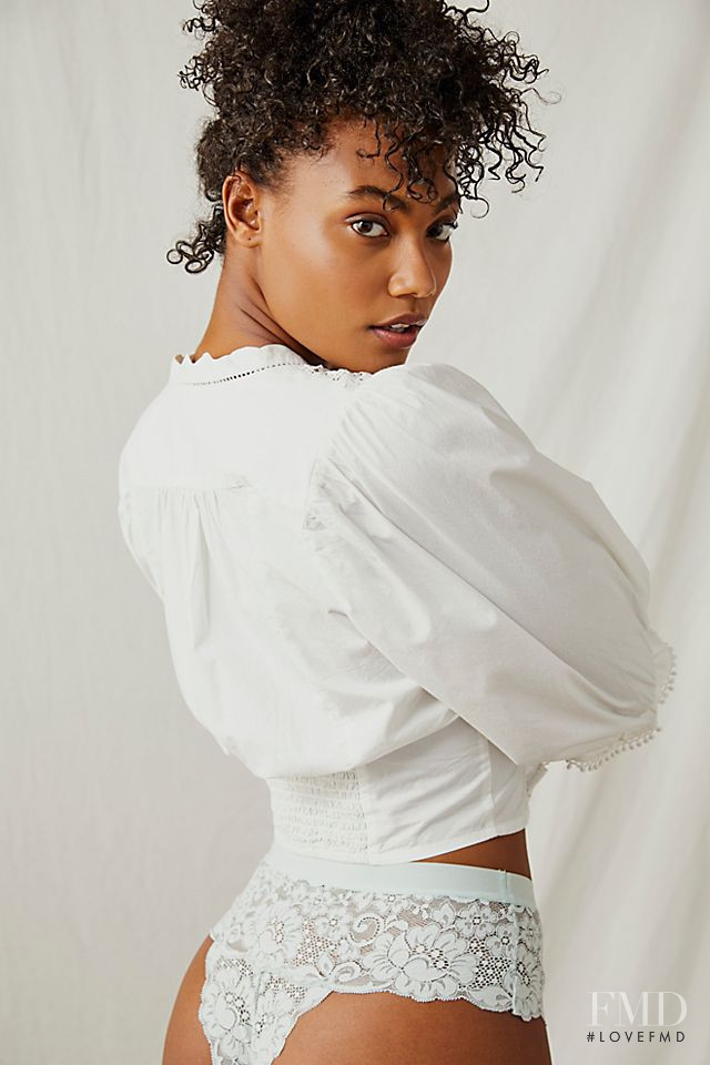 Ange-Marie Moutambou featured in  the Free People catalogue for Spring/Summer 2021