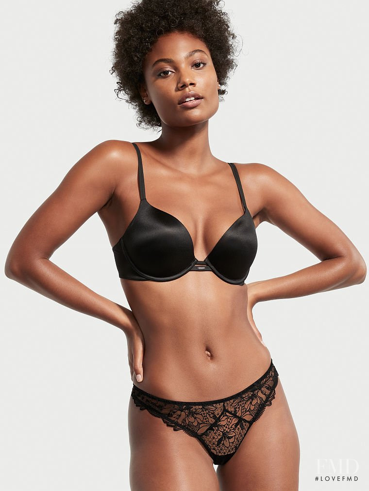 Ange-Marie Moutambou featured in  the Victoria\'s Secret catalogue for Autumn/Winter 2021