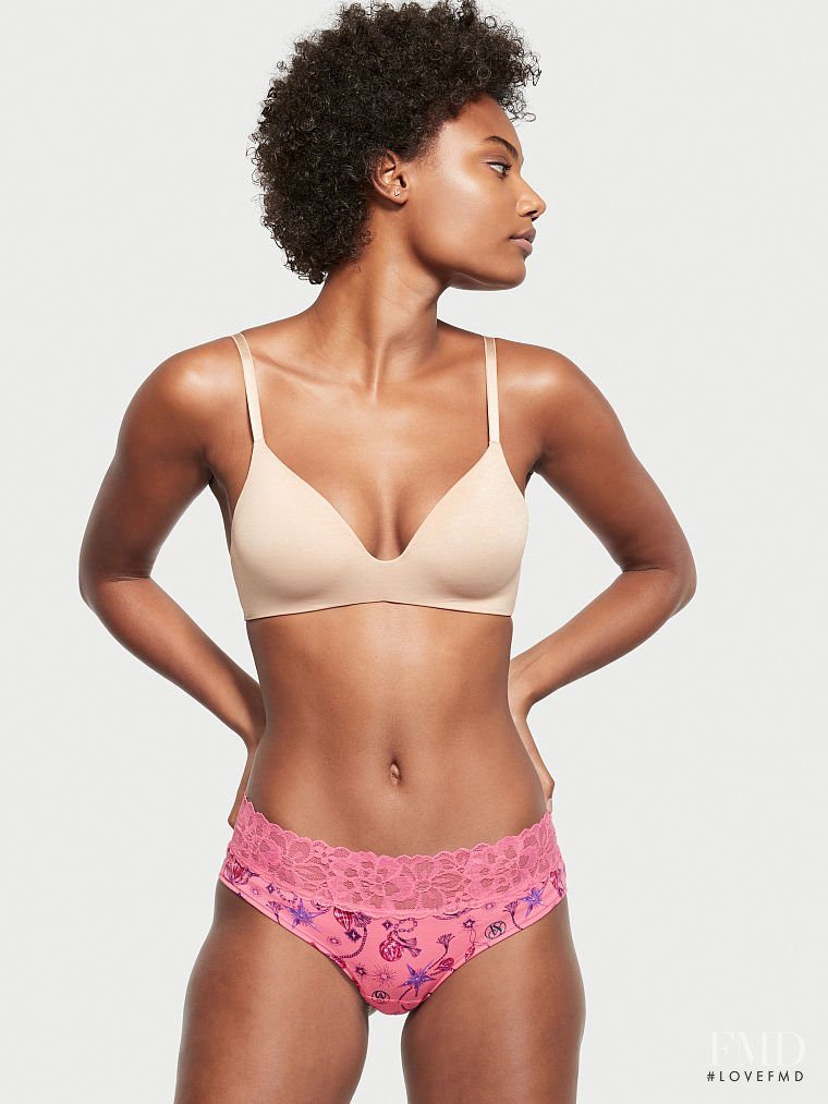 Ange-Marie Moutambou featured in  the Victoria\'s Secret catalogue for Autumn/Winter 2021