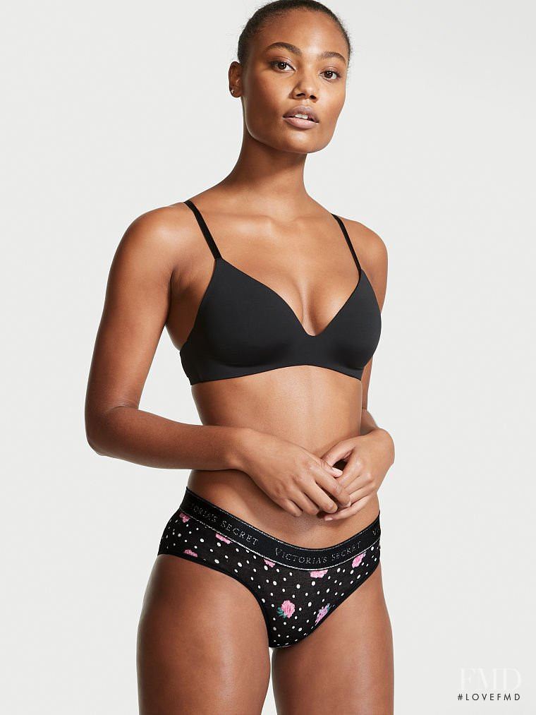 Ange-Marie Moutambou featured in  the Victoria\'s Secret catalogue for Autumn/Winter 2021