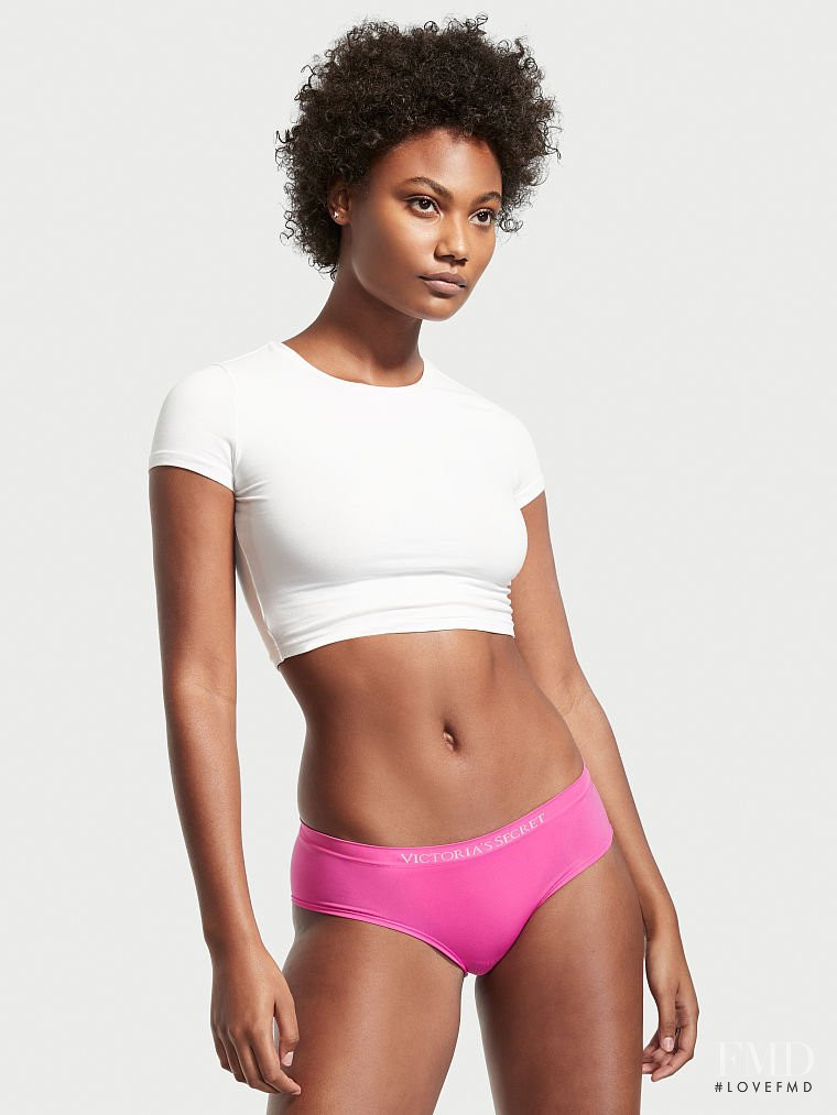 Ange-Marie Moutambou featured in  the Victoria\'s Secret catalogue for Autumn/Winter 2021