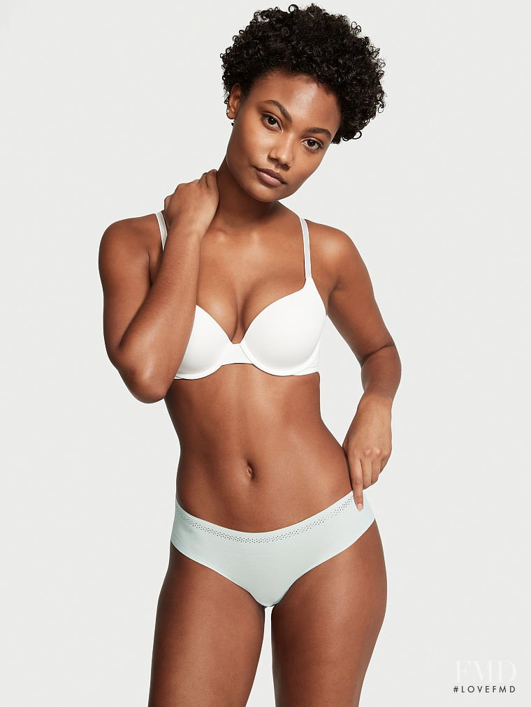 Ange-Marie Moutambou featured in  the Victoria\'s Secret catalogue for Autumn/Winter 2021