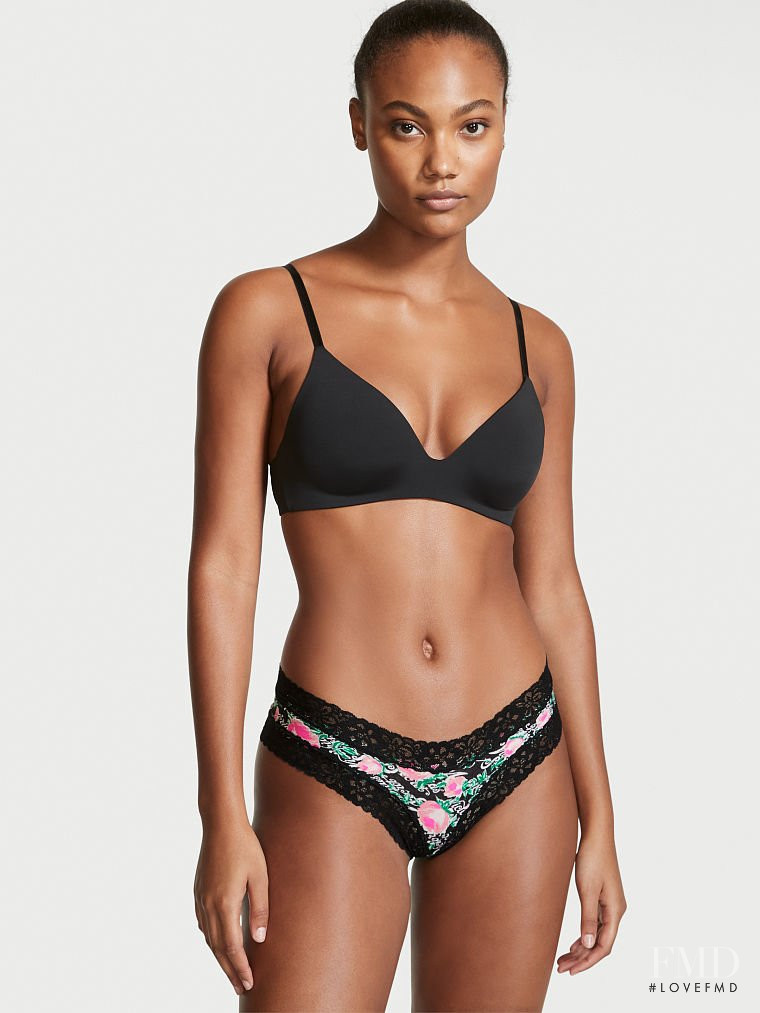 Ange-Marie Moutambou featured in  the Victoria\'s Secret catalogue for Autumn/Winter 2021