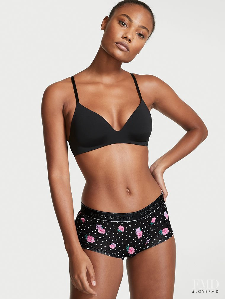 Ange-Marie Moutambou featured in  the Victoria\'s Secret catalogue for Autumn/Winter 2021