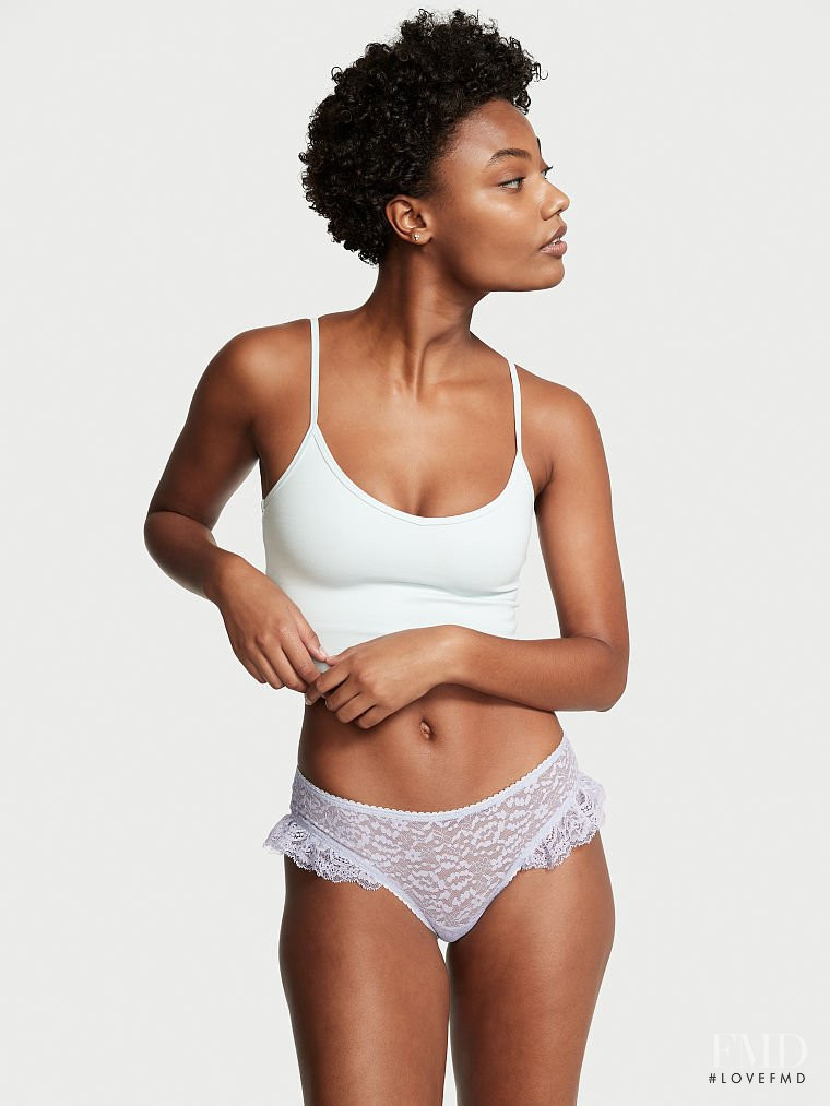 Ange-Marie Moutambou featured in  the Victoria\'s Secret catalogue for Autumn/Winter 2021