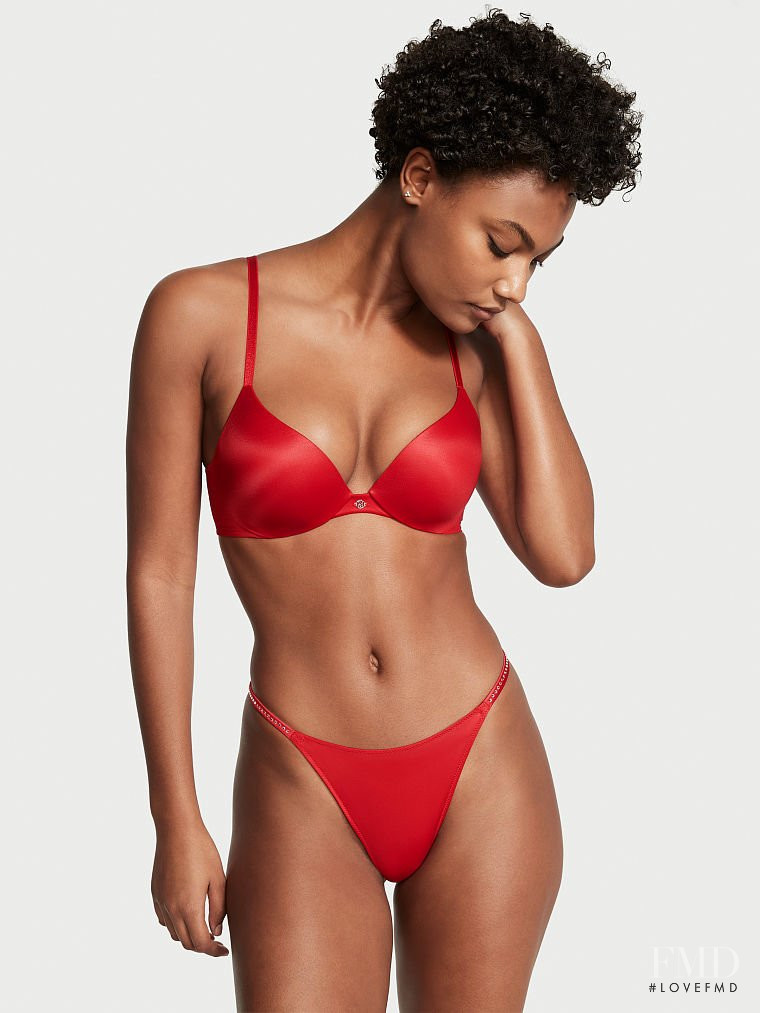 Ange-Marie Moutambou featured in  the Victoria\'s Secret catalogue for Autumn/Winter 2021