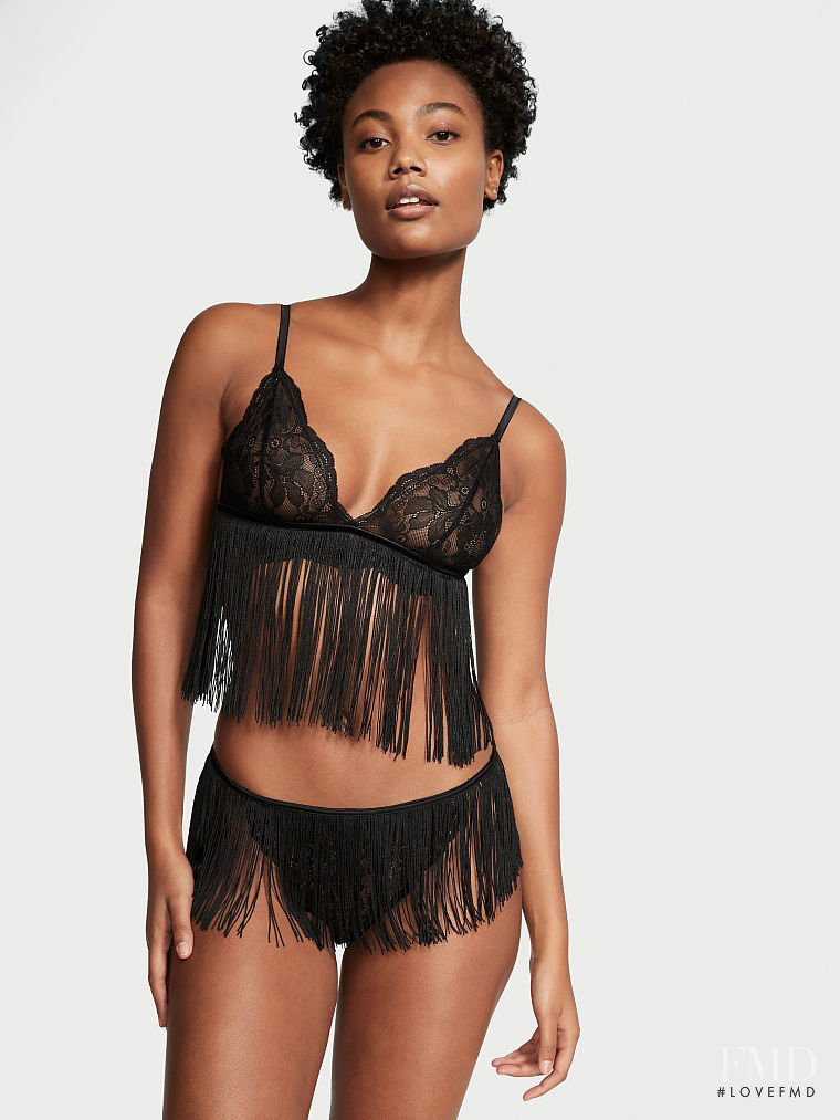 Ange-Marie Moutambou featured in  the Victoria\'s Secret catalogue for Autumn/Winter 2021