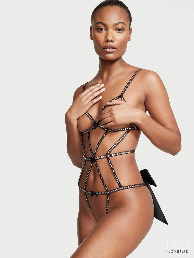 Ange-Marie Moutambou featured in  the Victoria\'s Secret catalogue for Autumn/Winter 2021