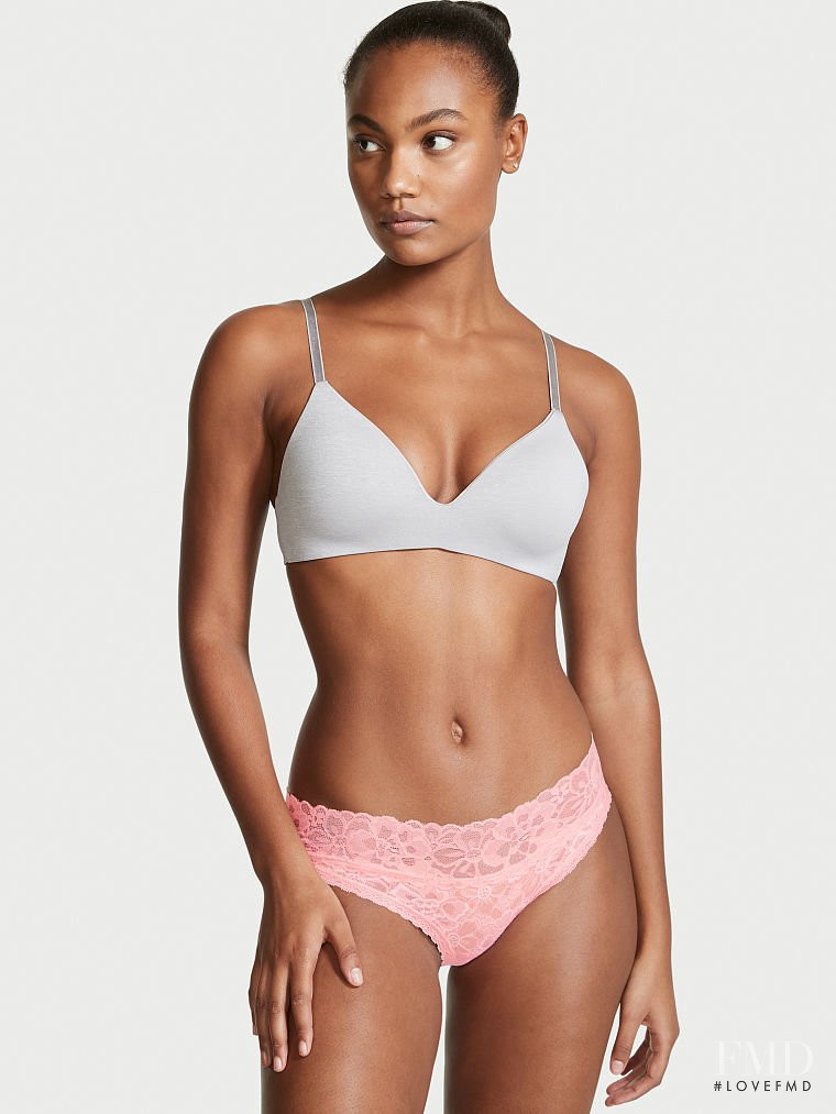 Ange-Marie Moutambou featured in  the Victoria\'s Secret catalogue for Autumn/Winter 2021