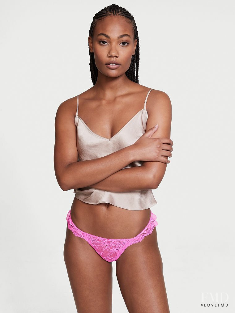 Ange-Marie Moutambou featured in  the Victoria\'s Secret catalogue for Autumn/Winter 2021