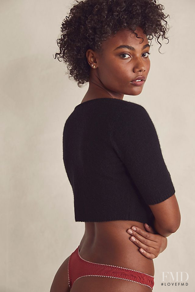 Ange-Marie Moutambou featured in  the Free People catalogue for Autumn/Winter 2021