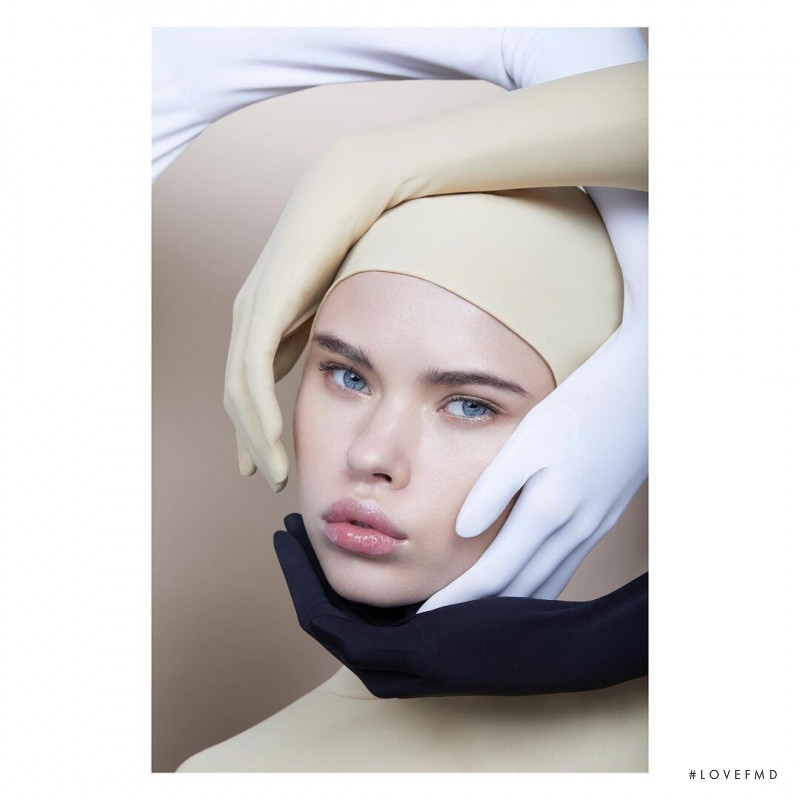 Gertruda Zilyte featured in  the Givenchy Beauty advertisement for Autumn/Winter 2021